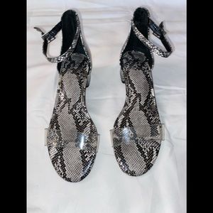 Snake skin sandals